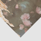 Elegante Gold Rosa Rose Bokeh Lichter Decoupage Seidenpapier (Ausschnitt)