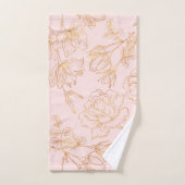 Elegante Gold-Rose Badhandtuch Set (Handtuch)