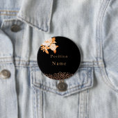 Elegante Gold Rose Black Button (Beispiel)