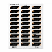 Elegante Gold Rose Black Wedding (Vorne)