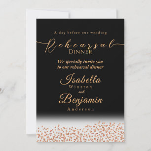 Elegante Gold Rose Black Wedding Probe
