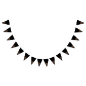 Elegante Gold Rose Black Wedding Wimpelkette (Alle)