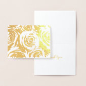 Elegante Gold-Rose Folienkarte (Anzeige)