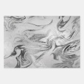 Elegante Gold Rose Gold Silbermarmor  Geschenkpapier Set (Vorderseite 2)