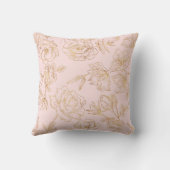 Elegante Gold-Rose Kissen (Rückseite)