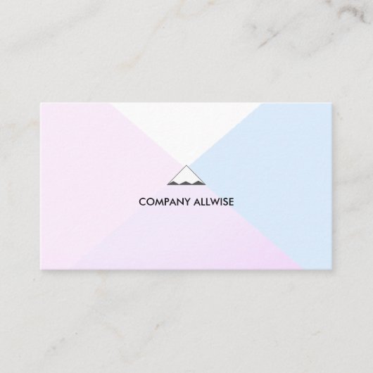 Elegante Gold Rose, Light Blue & White Visitenkarte (Vorderseite)