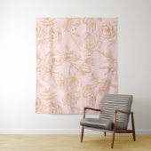 Elegante Gold-Rose Wandteppich (Beispiel)