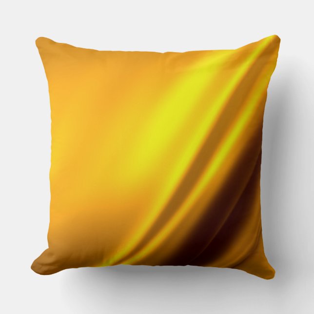 Elegante Gold Satin Imitate Texture Look Kissen (Vorderseite)
