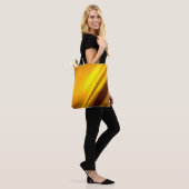 Elegante Gold Satin Imitate Texture Look Tasche (Am Model)