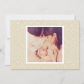 Elegante Gold Script Baby Girl Foto Birth Ankündigung (Rückseite)