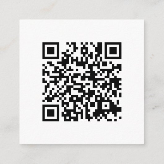 Elegante Gold Script QR Code Hochzeitsdetails Begleitkarte (Rückseite)