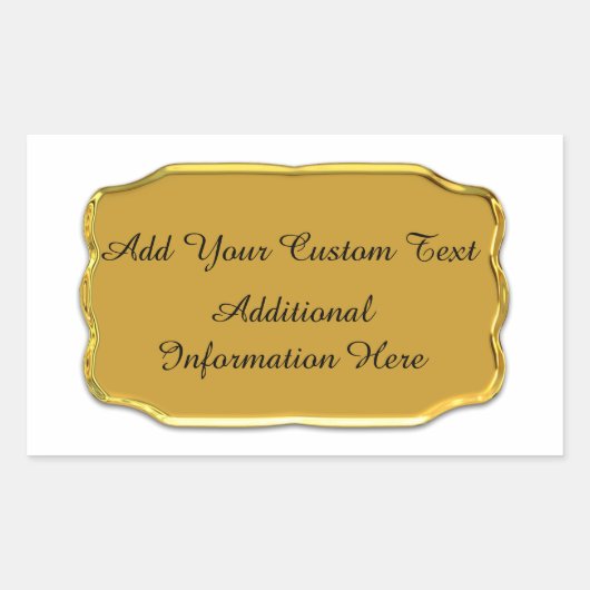 Elegante Gold-Siegel und Aufkleber (Vorderseite)