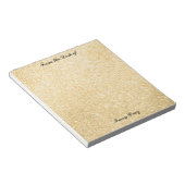 Elegante Gold/Silver Custom Notes Notizblock (angewinkelt)