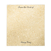 Elegante Gold/Silver Custom Notes Notizblock (Vorderseite)