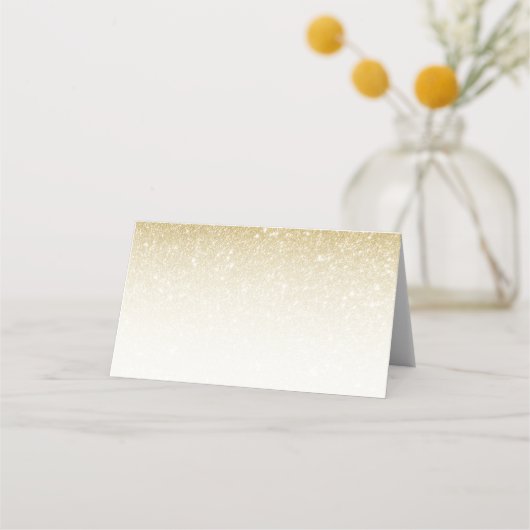 Elegante Gold Silvester Wedding Platzkarte (Rückseite)