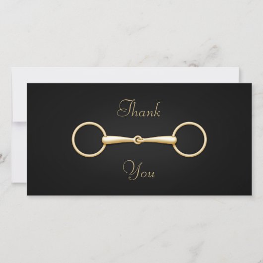 Elegante Gold Snaffle Bit Custom Reittier (Vorderseite)