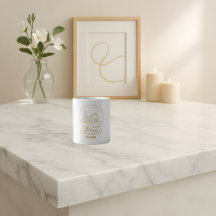 Elegante Gold Snow Globe Weihnachten Tasse