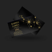 Elegante Gold Sparkle Esthetician Business Card Visitenkarte