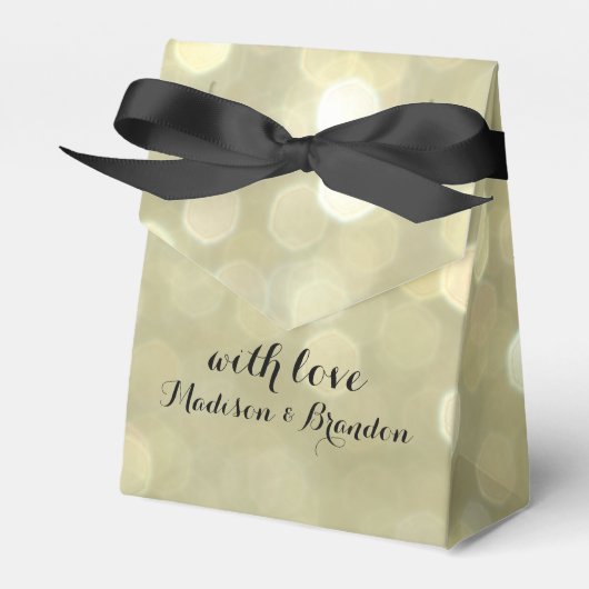 Elegante Gold Sparkle Geschenkboxen Geschenkschachtel (Vorderseite)
