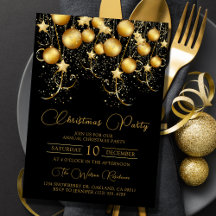 Elegante Gold Sparkle Weihnachts-Party Bauble