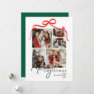 Elegante Gold-Spritzer Frohe Weihnachten Familienf