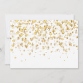 Elegante Gold Stars Moderne, einfach Save The Date (Rückseite)