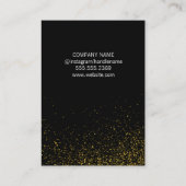 Elegante Gold Stausee Black Lux Visitenkarte (Rückseite)