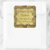 Elegante Gold Stickers (Tasche)