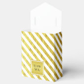 Elegante Gold Streifen Vielen Dank Geschenkschachtel (Geöffnet)