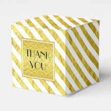 Elegante Gold Streifen Vielen Dank