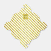 Elegante Gold Streifen Vielen Dank Geschenkschachtel (Ungefaltet)