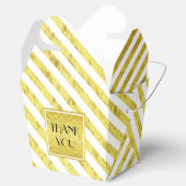 Elegante Gold Streifen Vielen Dank Geschenkschachtel (Geöffnet)