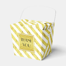 Elegante Gold Streifen Vielen Dank