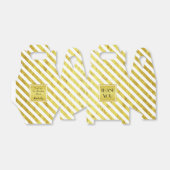 Elegante Gold Streifen Vielen Dank Geschenkschachtel (Ungefaltet)