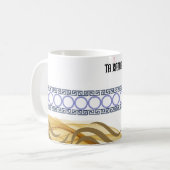 Elegante Gold Tasse - TA KANA (Vorderseite Links)