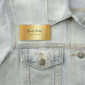 Elegante Gold Template Handgeschriebenes Skript Mo Namensschild (Beispiel)