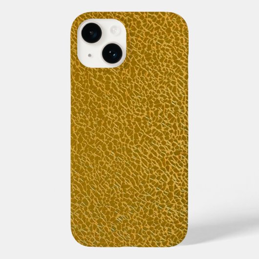 Elegante Gold Texture Protective Case-Mate iPhone Hülle (Rückseite)