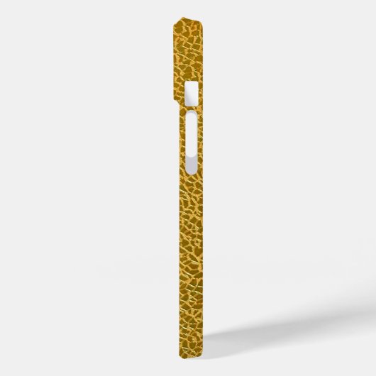 Elegante Gold Texture Protective Case-Mate iPhone Hülle (Rückseite / Links)