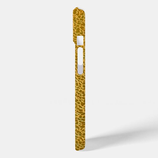 Elegante Gold Texture Protective Case-Mate iPhone Hülle (Rückseite / Links)