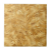 Elegante Gold Tiger Animal Print Fliese (Vorderseite)