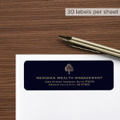 Elegante Gold Tree Finance Advisor-Rücksendeadress