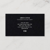 Elegante Gold Tree of Life Business Card Visitenkarte (Rückseite)