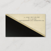 Elegante Gold Tree Silhouette, Yoga Visitenkarte (Rückseite)