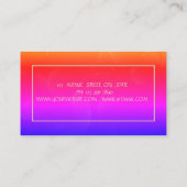 Elegante Gold Tree Women Silhouette, Yoga Instruct Visitenkarte (Rückseite)