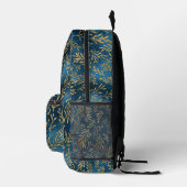 Elegante Gold Tropical Floral Logo Corporate Bedruckter Rucksack (Rechts)