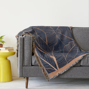 Elegante Gold Tropical Pflanze Anastasia Decke