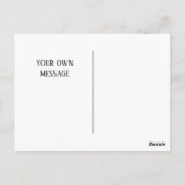 Elegante Gold Typografie Frohe Weihnachten Postkarte (Rückseite)