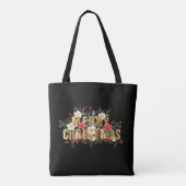 Elegante Gold Typografie Frohe Weihnachten Tasche (Rückseite)