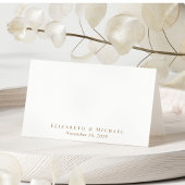 Elegante Gold Typografy Wedding Tischnummer Platzkarte