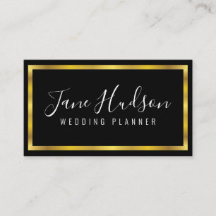 Elegante Gold- und Black Business Card 3.5X2.0 Visitenkarte